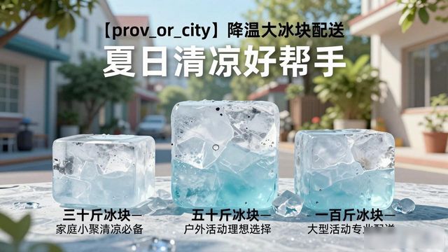 衢州降温大冰块配送_海鲜排档降温解决方案_高温天气大冰块配送